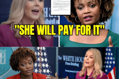 SHOWDOWN FOR THE AGES! Karoline Leavitt DESTROYS Karine Jean-Pierre in HEATED Clash—Watch the MOMENT the Room EXPLODES!