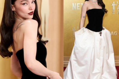 Dove Cameron Stuns in Black and White: A Visionary Moment in Hollywood Fashion