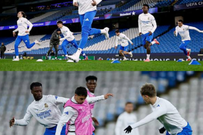 Breaking News: Jude Bellingham and Kylian Mbappé Join Real Madrid Players for Training Session at Etihad Stadium