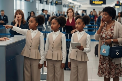 The Extraordinary Story of 8-Year-Old Trillionaire Triplets Who Bought an Entire Plane After Gate Agent Ignored a Black Family’s Medical Emergency