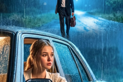 “Get In, Let Me Take Your Home” – Single Mom Helps an Old Man Walk in the Rain, The Next Day, His…