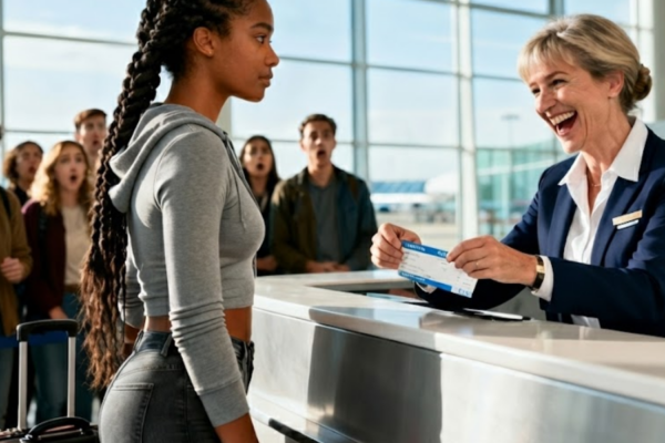 Gate Agent Mocks Black Girl’s “Fake” Boarding Pass — Minutes Later, th...