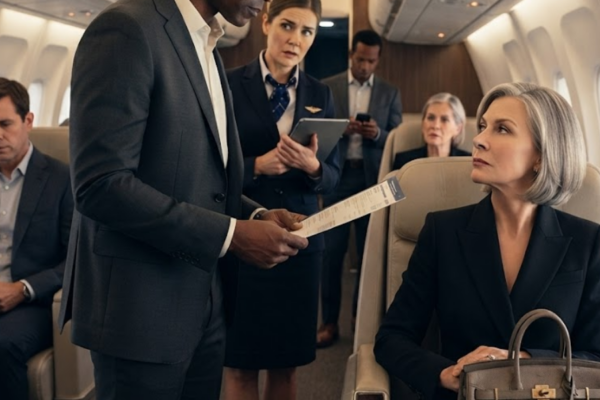 White Woman’s Bag Blocks Black CEO’s Seat, Minutes Later the Flight Is...
