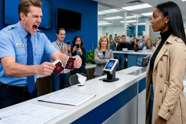 Gate Agent Viciously Destroys Black Woman’s Passport — The Badge...